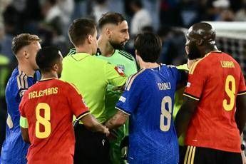 Italia-Belgio 0-2, rissa tra Donnarumma e Lukaku al fischio finale: cos’è successo