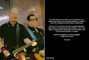 The Offspring, il chitarrista Noodles si ferma: “Ho un problema di salute”